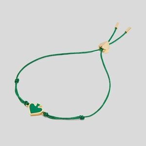 Kate Spade Everyday Spade Enamel Slider Bracelet Green